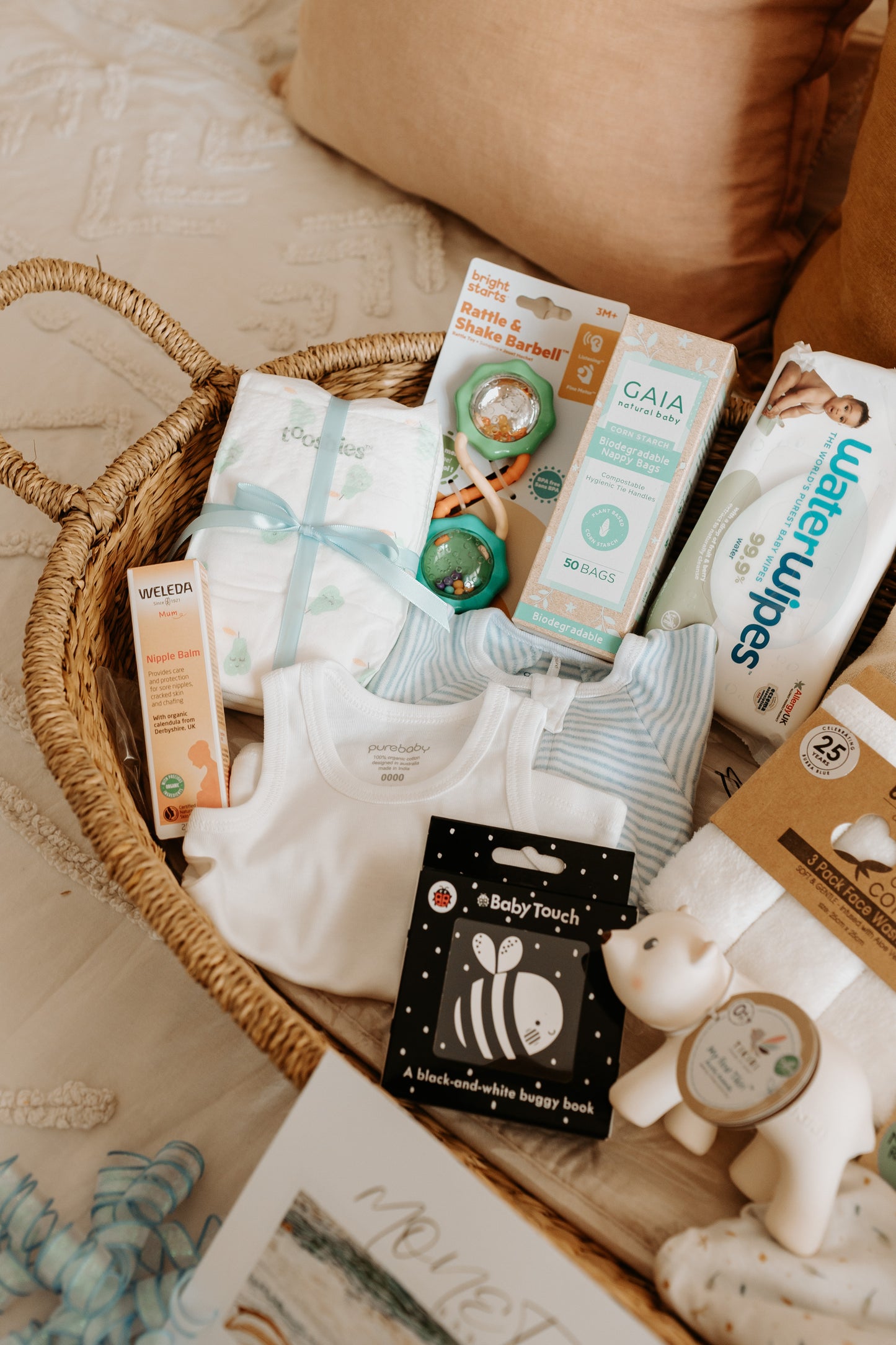 Olli Ella Change Basket & Liner Essentials Hamper