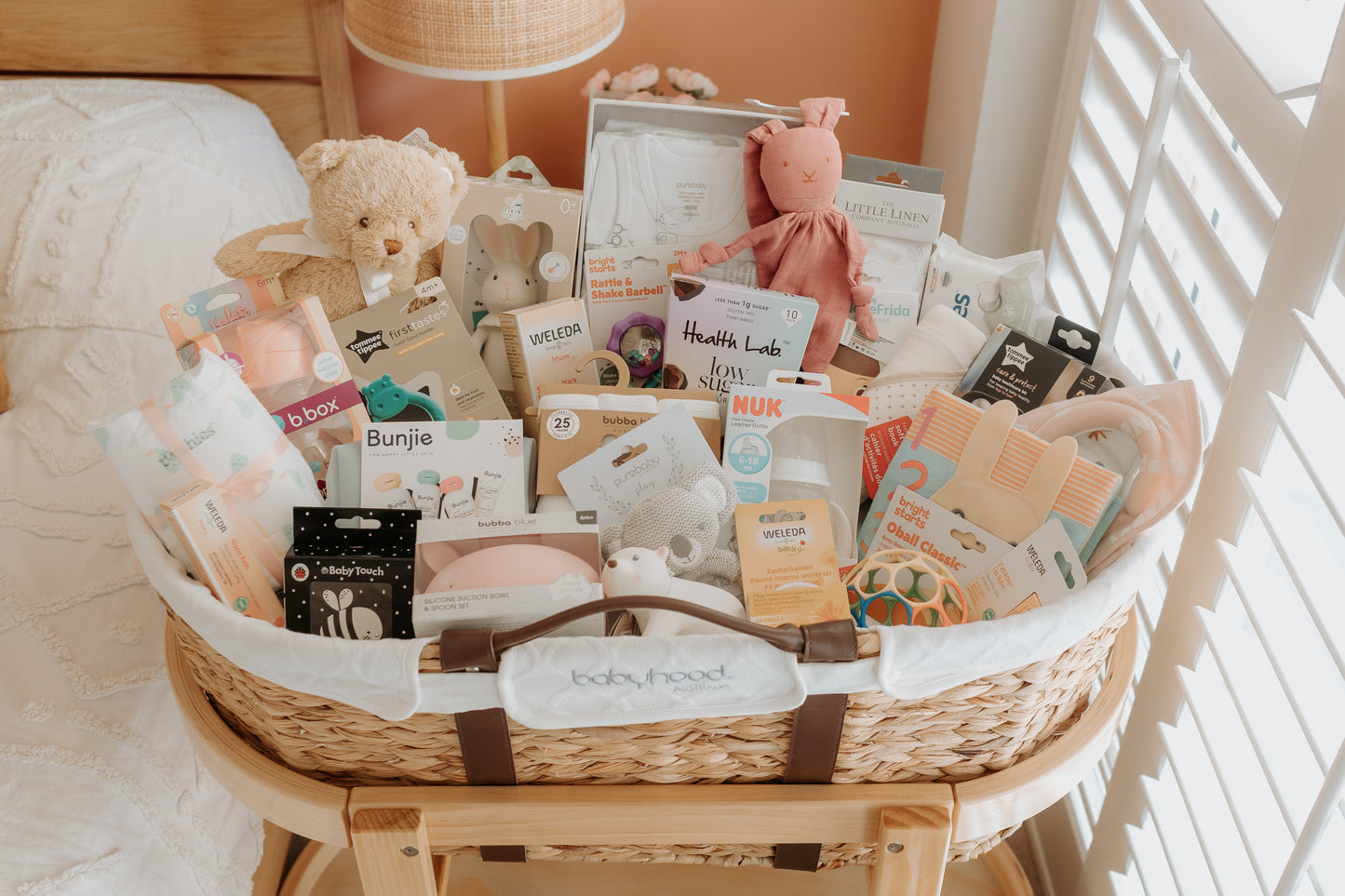 Moses Baby Basket & Stand Deluxe Hamper