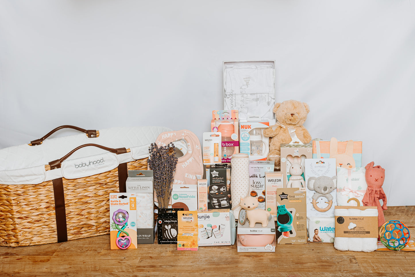 Moses Baby Basket & Stand Deluxe Hamper