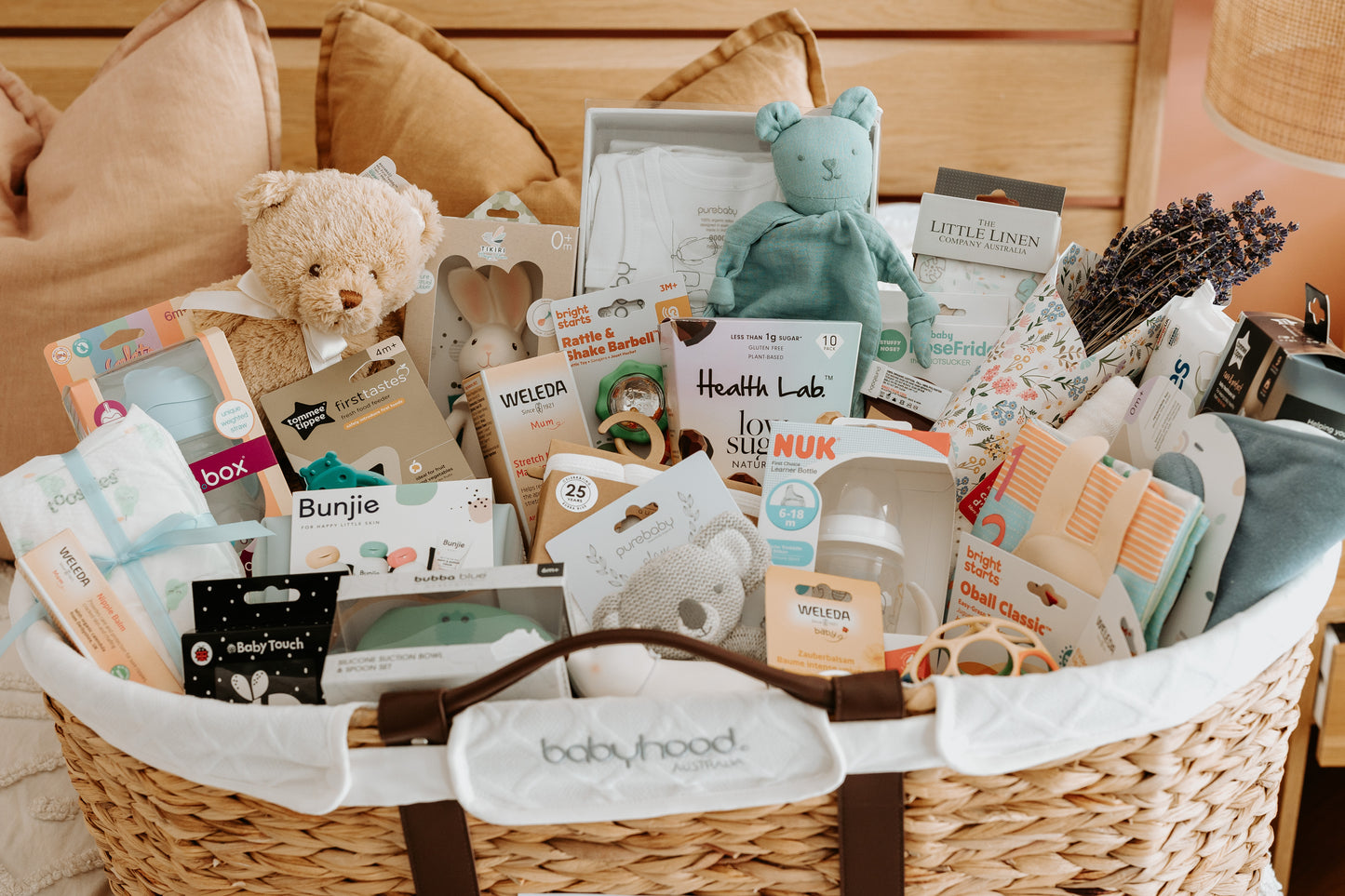 Moses Baby Basket & Stand Deluxe Hamper