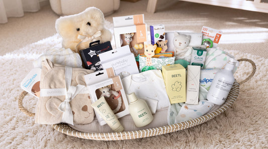 Deluxe Change Basket styled with premium baby products